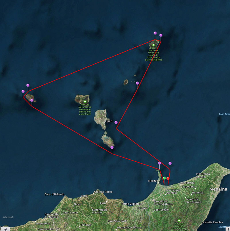 route aeolian islands